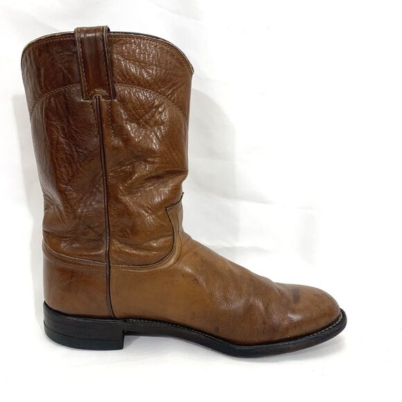 Justin 3163 Marbled Leather Roper Boots Men\'s 8.5 E main image 13
